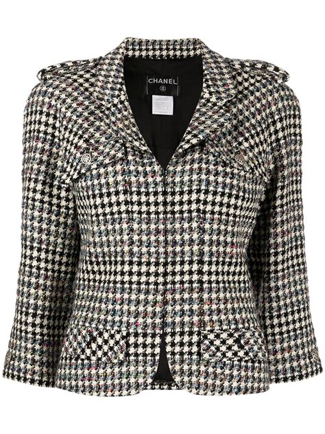 veste chanel pied de poule|CHANEL Pre.